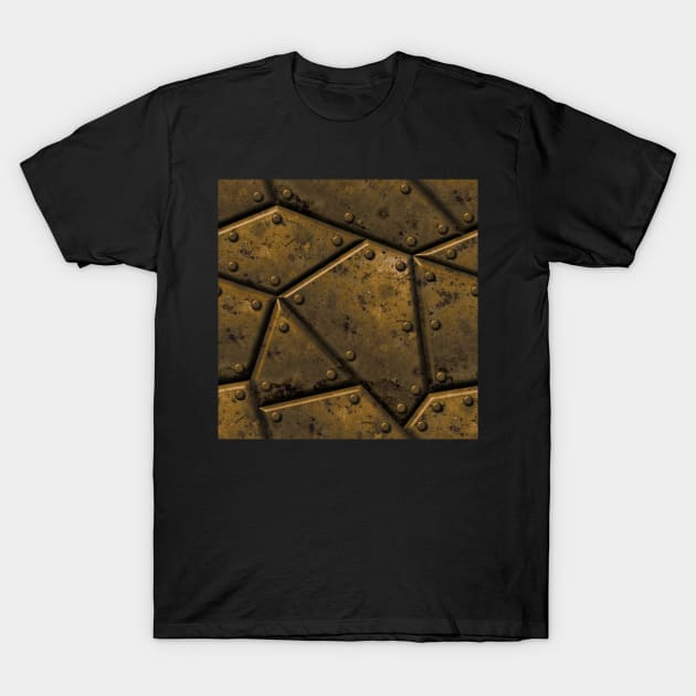 Armored Brass T-Shirt by implexity